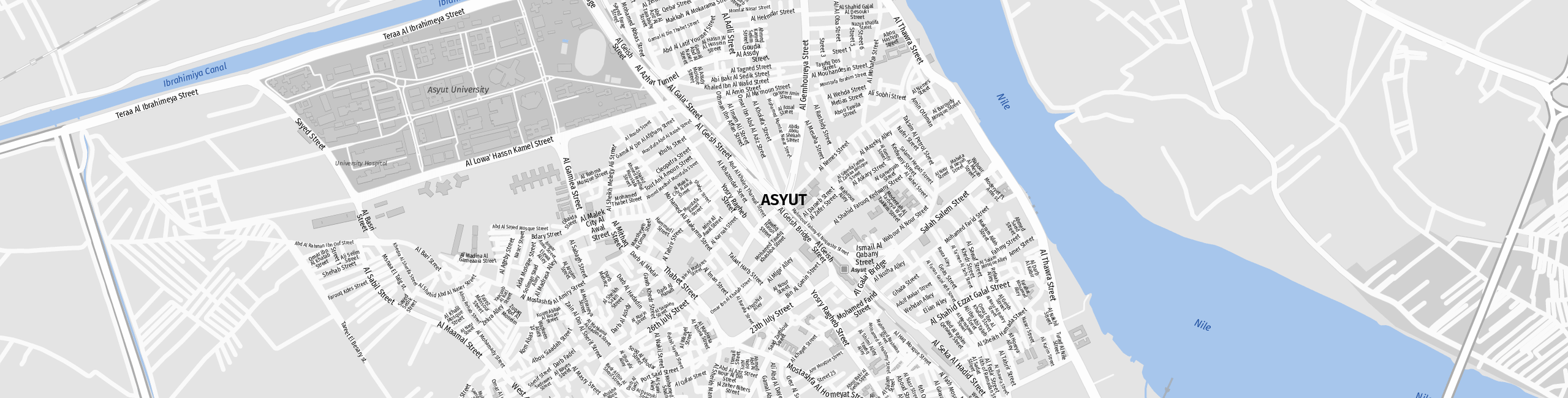 Stadtplan Asyut zum Downloaden.