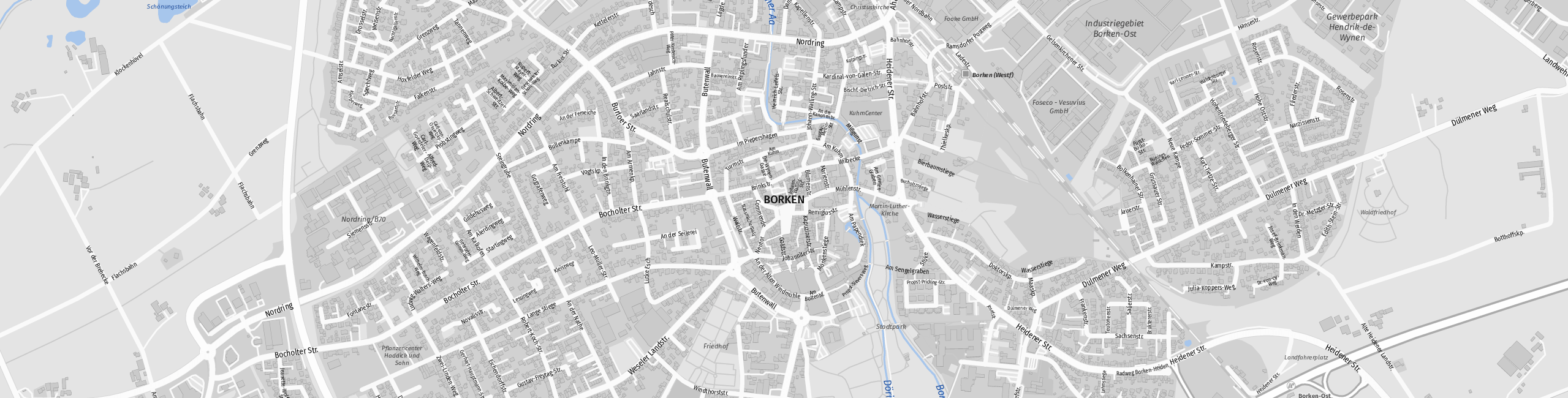 Stadtplan Borken zum Downloaden.