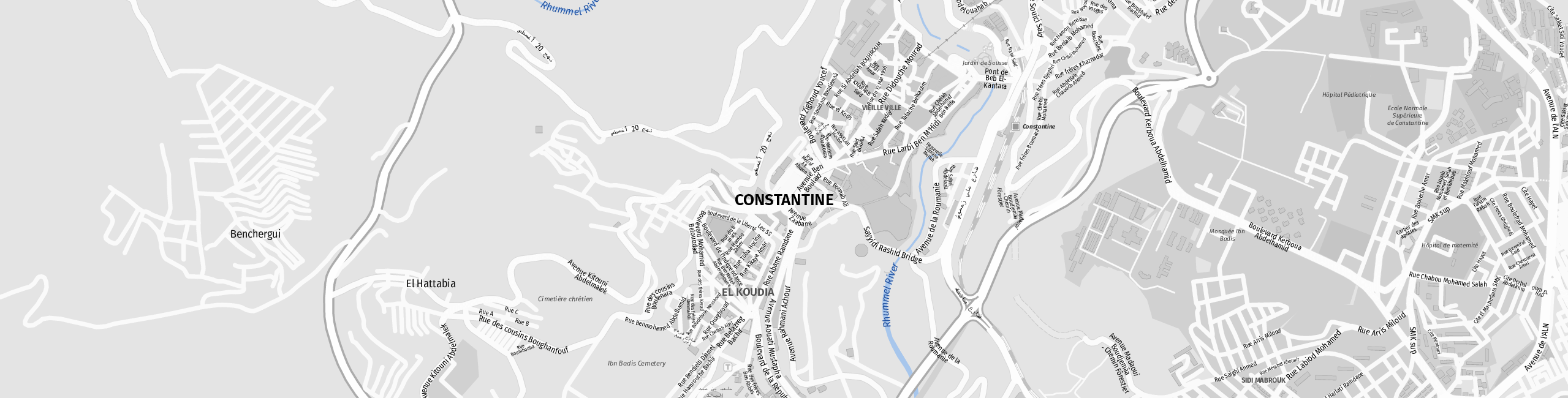 Stadtplan Constantine zum Downloaden.