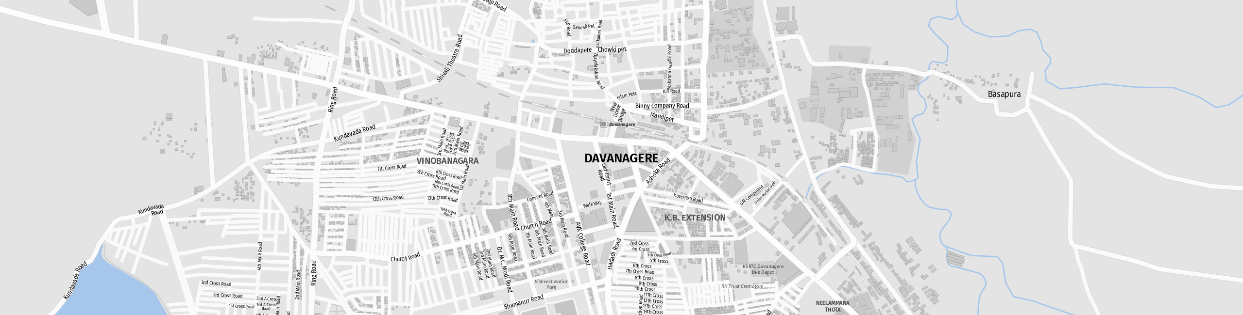 Stadtplan Davanagere zum Downloaden.