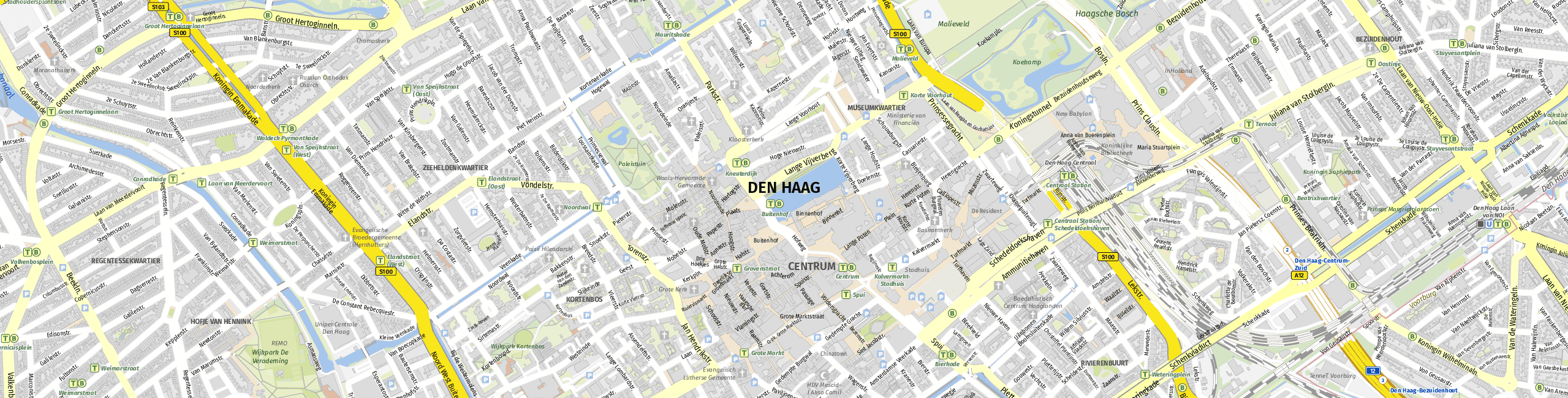 Stadtplan Den Haag zum Downloaden.