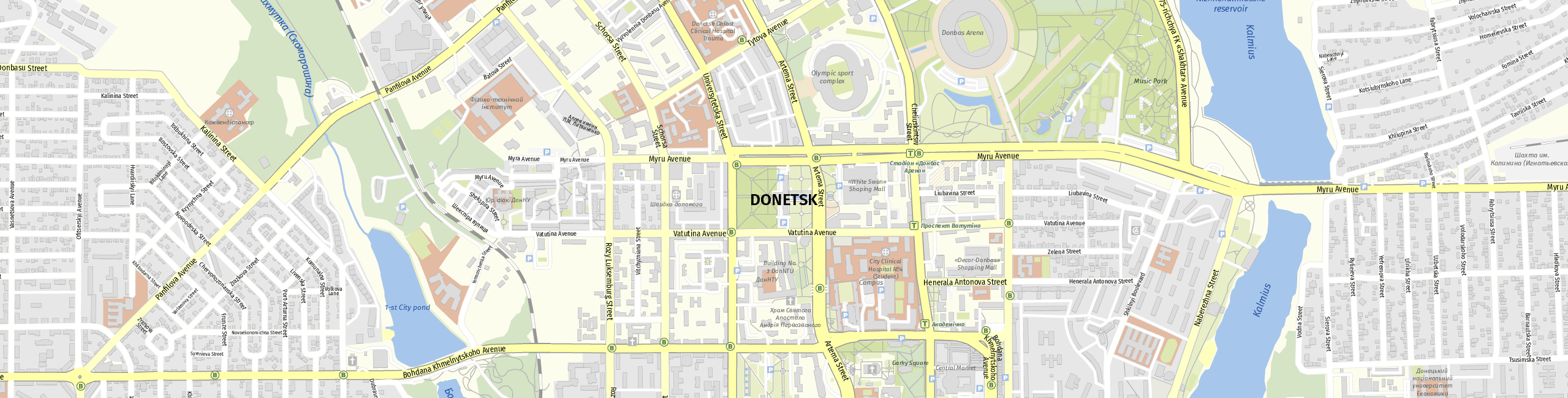 Stadtplan Donezk zum Downloaden.