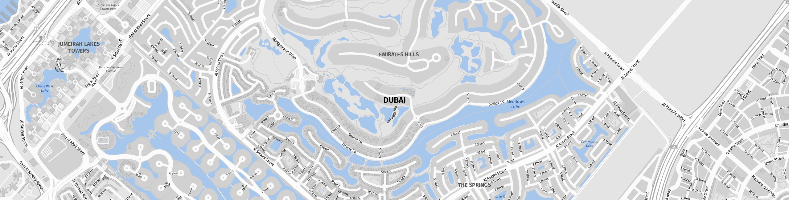 Stadtplan Dubai zum Downloaden.