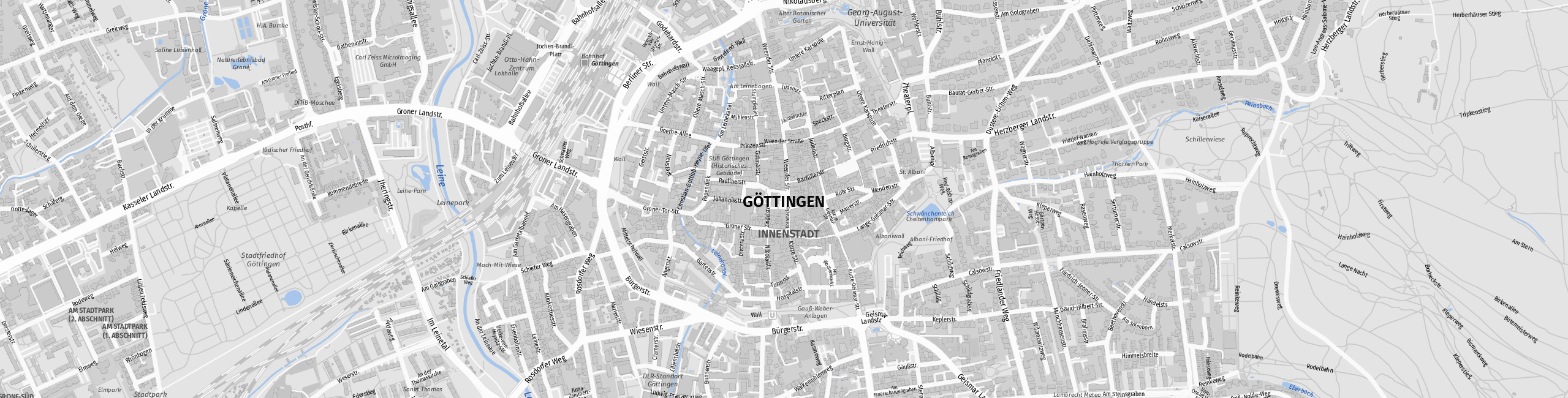 Stadtplan Göttingen zum Downloaden.