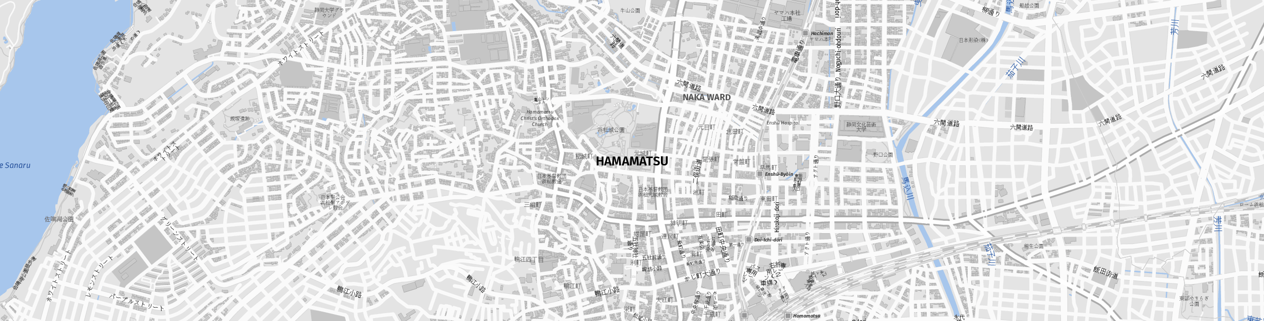 Stadtplan Hamamatsu zum Downloaden.