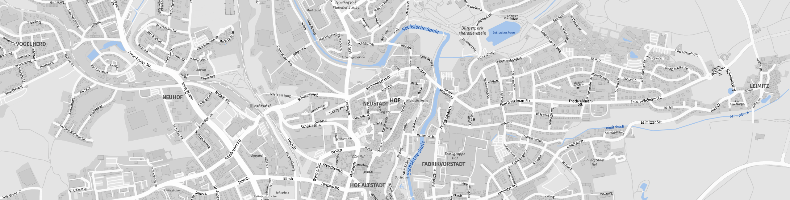 Stadtplan Hof zum Downloaden.