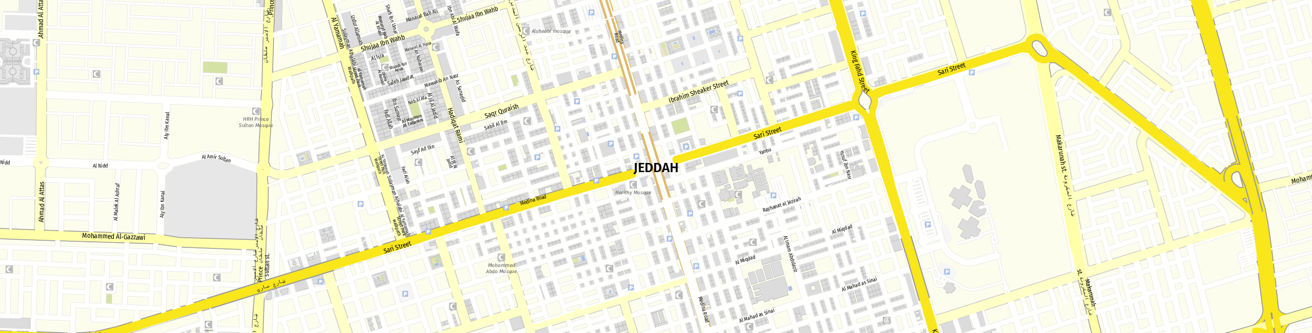 Stadtplan Dschidda zum Downloaden.