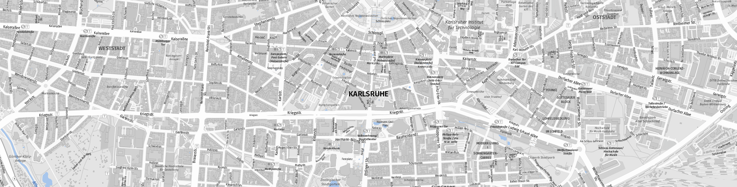 Stadtplan Karlsruhe zum Downloaden.