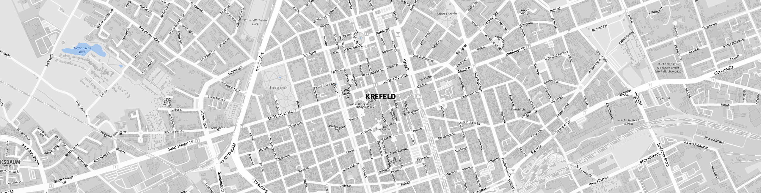 Stadtplan Krefeld zum Downloaden.