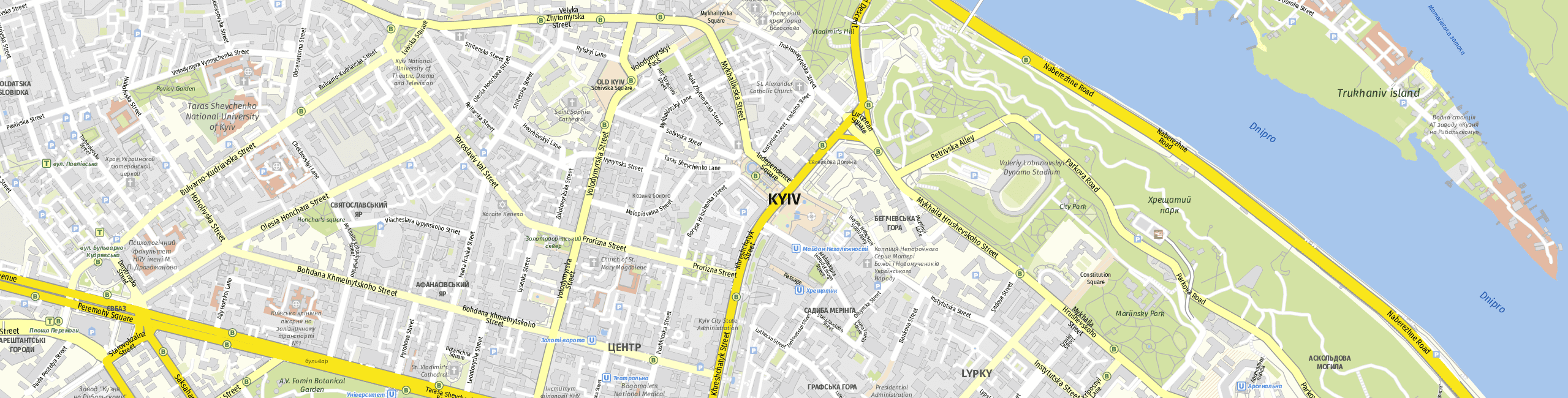 Stadtplan Kiew zum Downloaden.