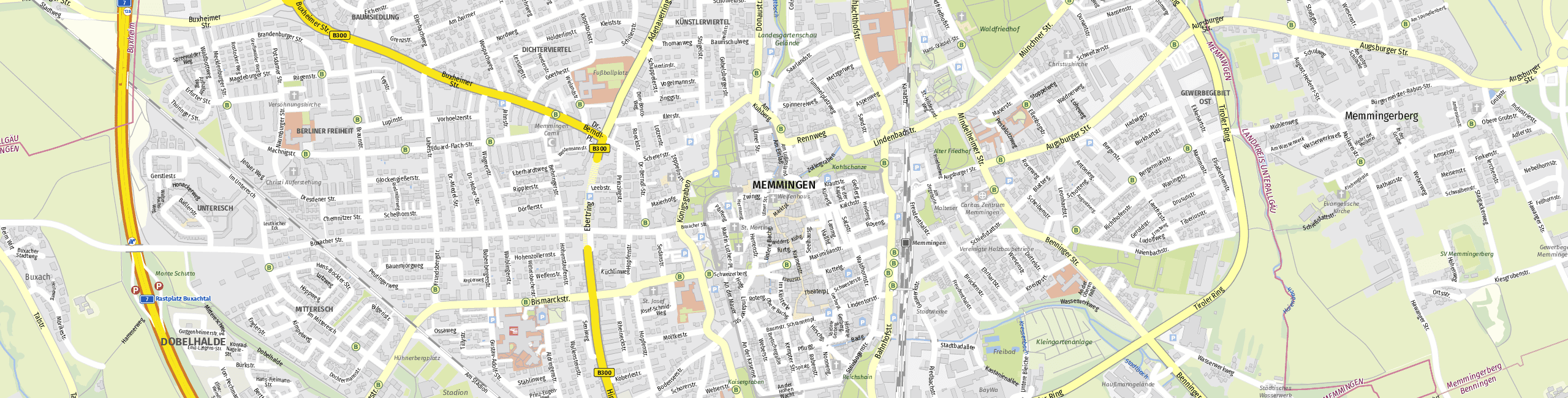 Stadtplan Memmingen zum Downloaden.