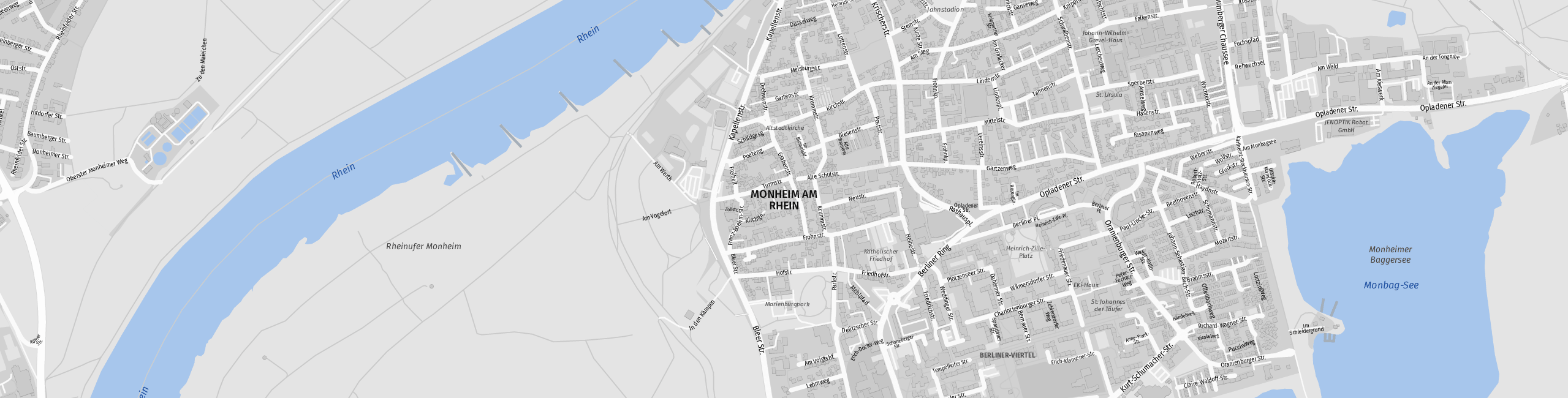 Stadtplan Monheim am Rhein zum Downloaden.