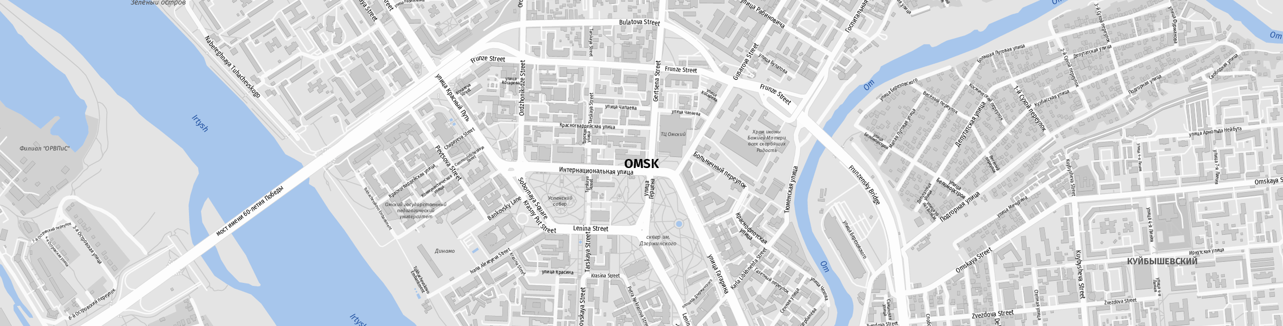 Stadtplan Omsk zum Downloaden.