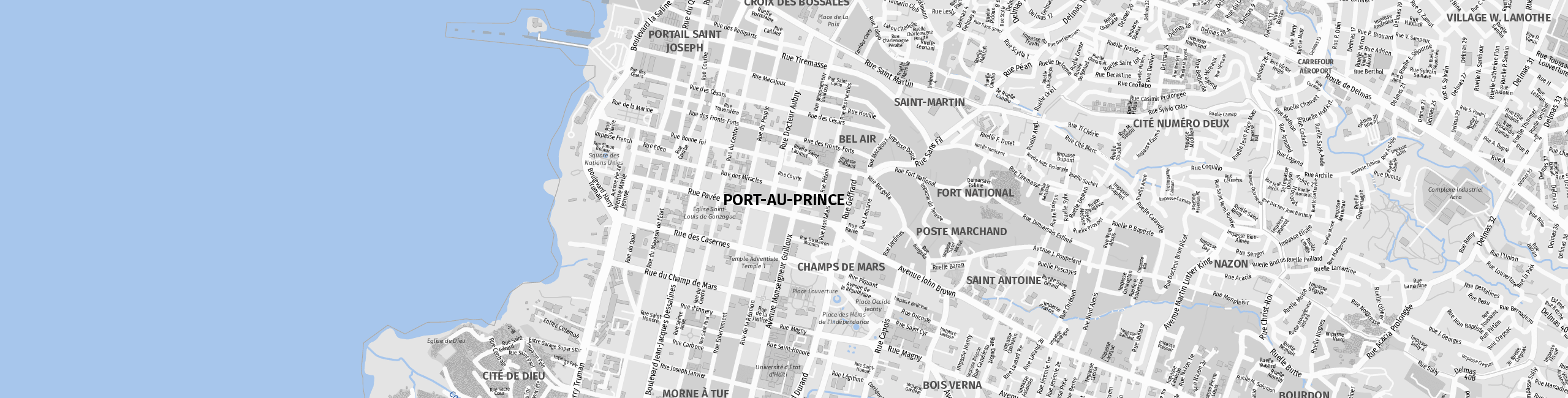 Stadtplan Port-au-Prince zum Downloaden.