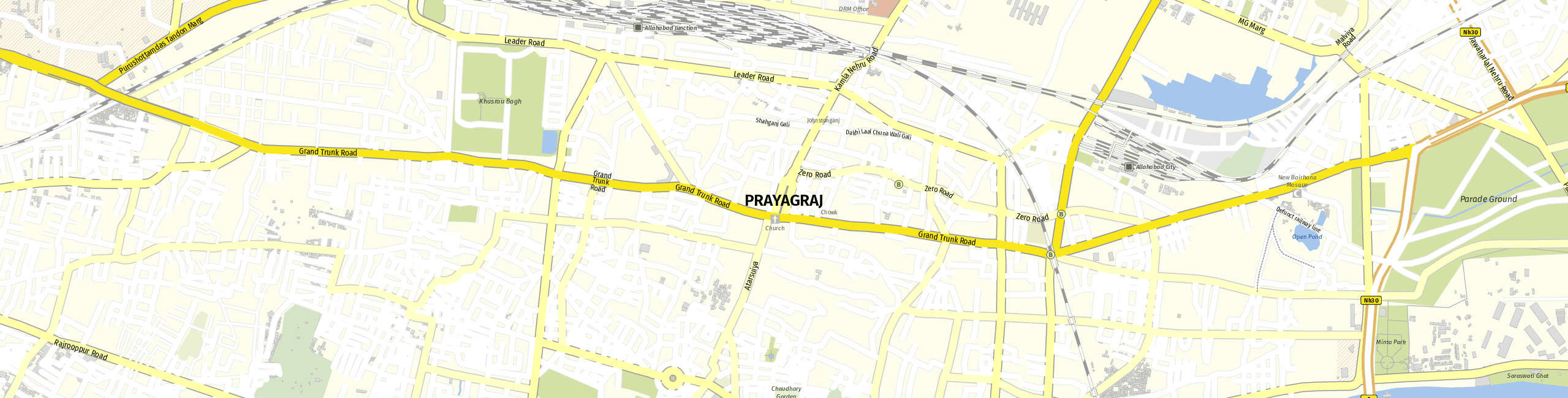 Stadtplan Prayagraj zum Downloaden.