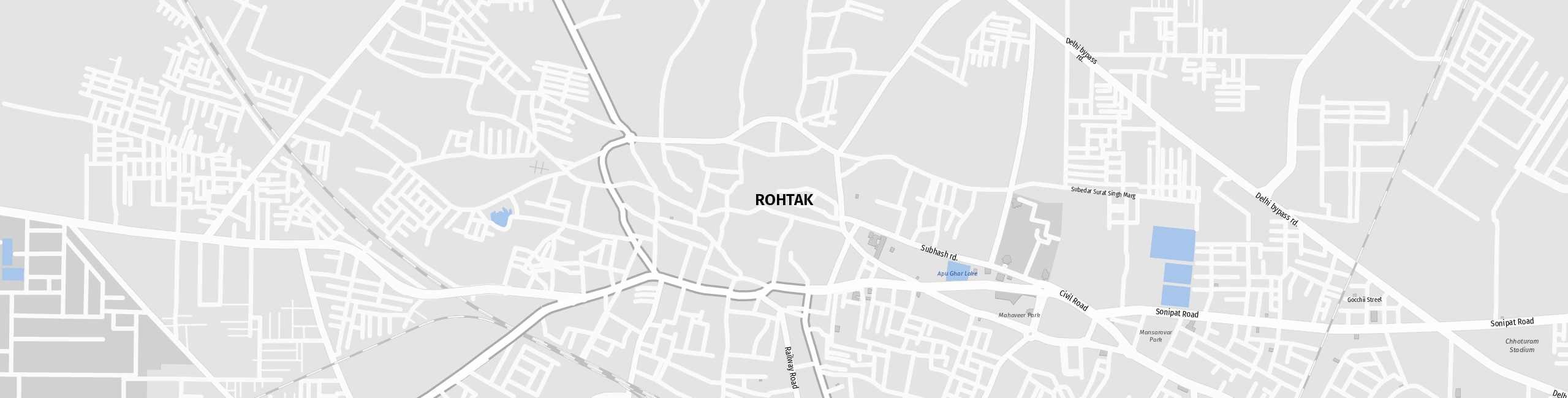 Stadtplan Rohtak zum Downloaden.