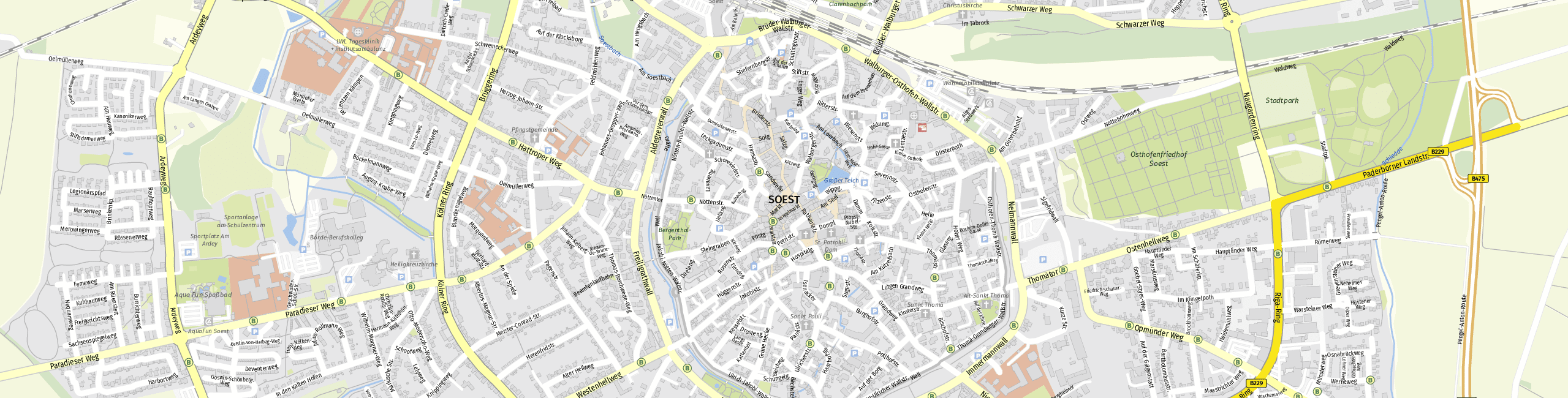 Stadtplan Soest zum Downloaden.