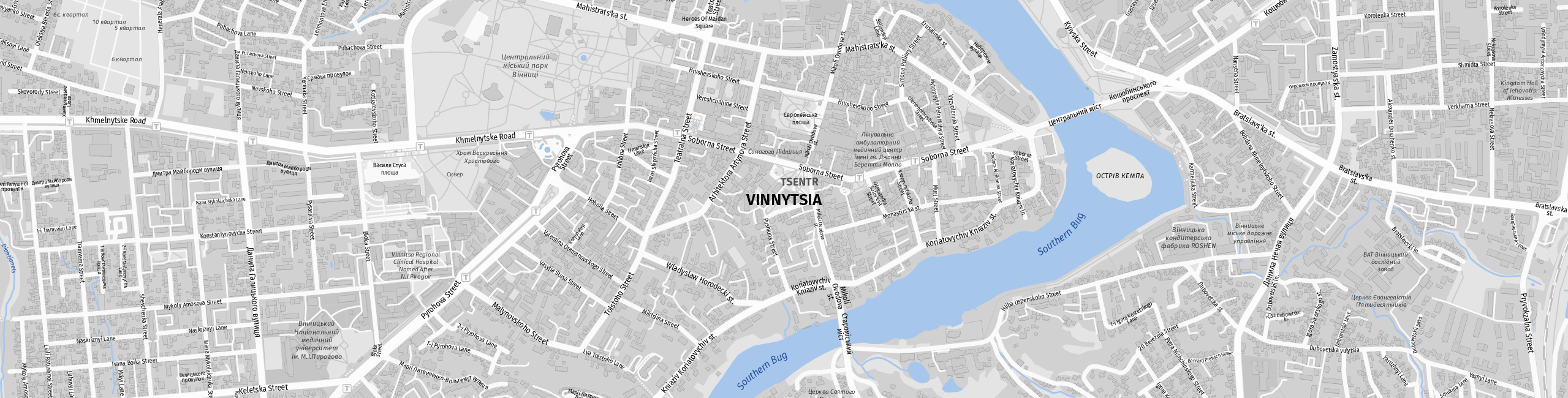 Stadtplan Winnyzja zum Downloaden.