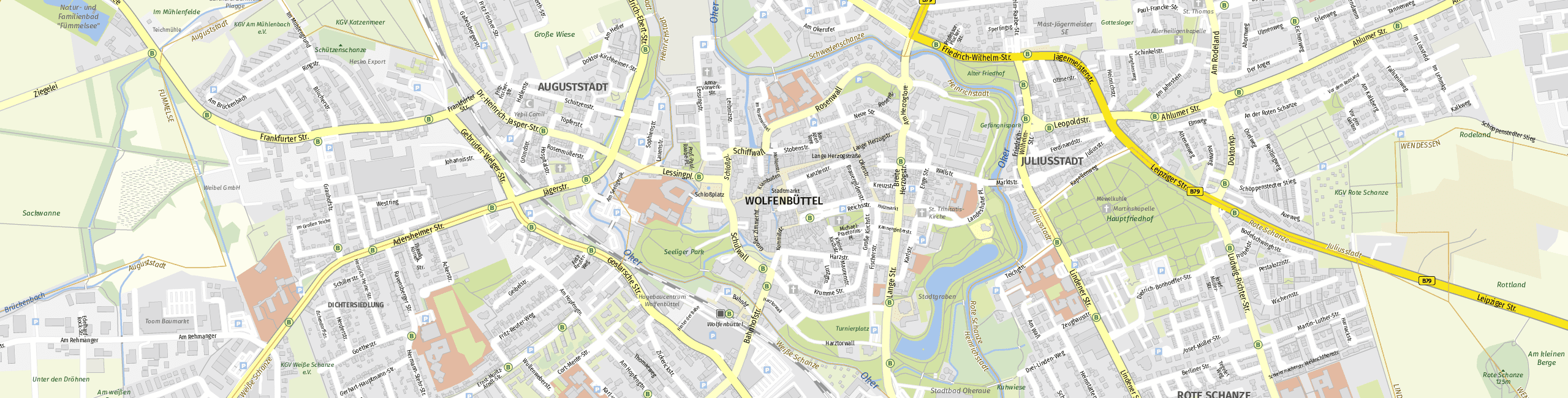 Stadtplan Wolfenbüttel zum Downloaden.