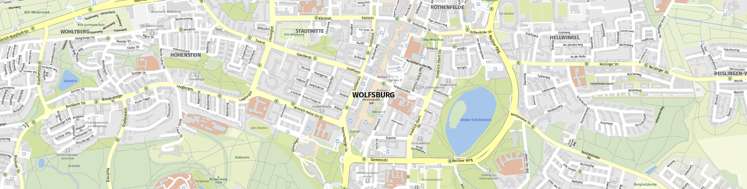 Stadtplan Wolfsburg zum Downloaden.